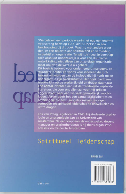 Spiritueel leiderschap achterkant