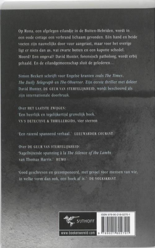 Het Laatste Zwijgen achterkant