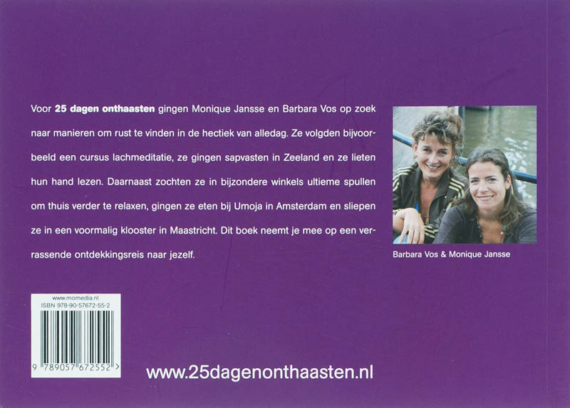 25 Dagen Onthaasten achterkant