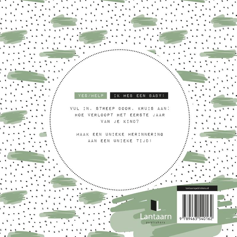 Baby's eerste jaar dagboek achterkant