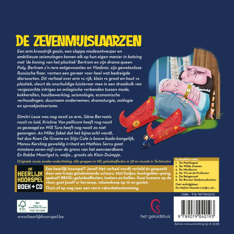 De zevenmijlslaarzen / Heerlijk Hoorspel / 7 achterkant