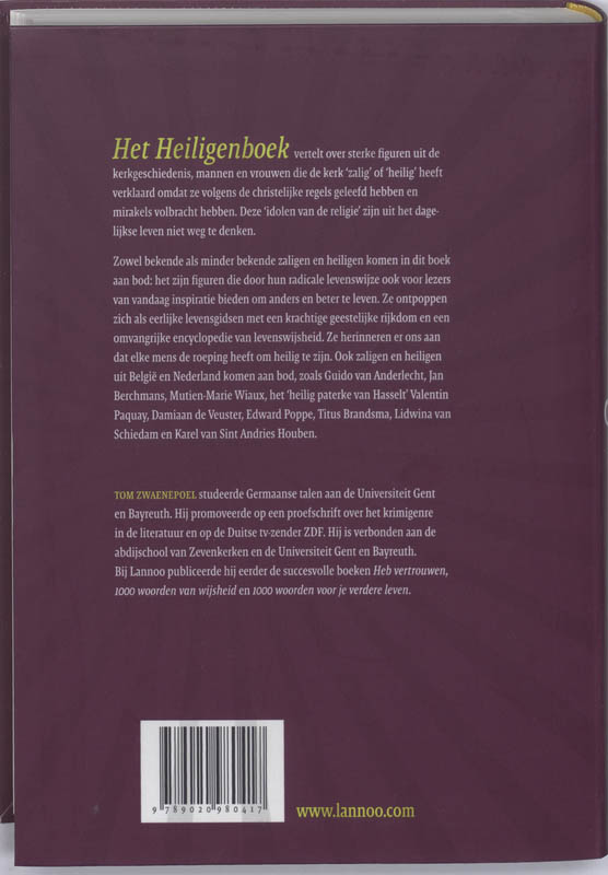 Het Heiligenboek achterkant