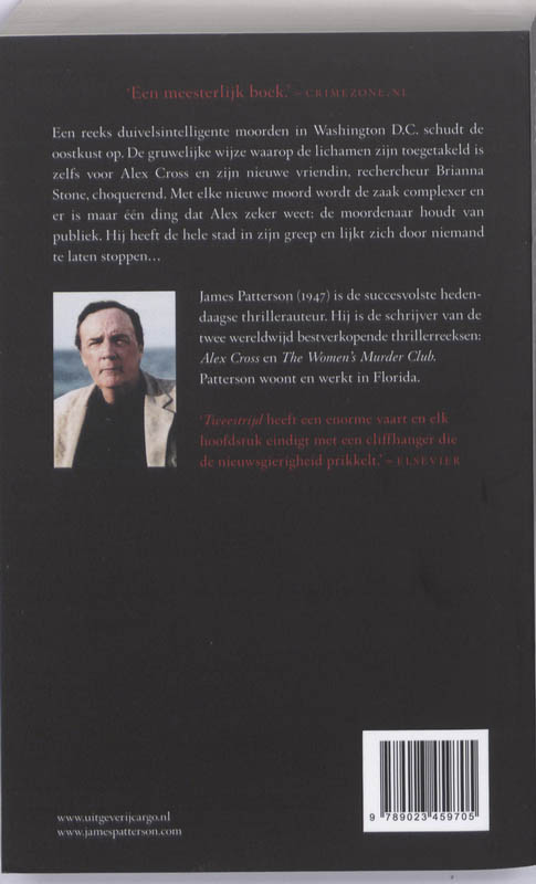 Tweestrijd / Alex Cross / 13 achterkant