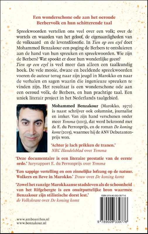 Tien op een ezel achterkant