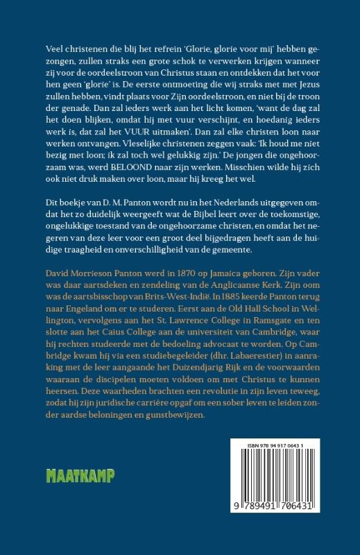 De oordeelstroon van Christus achterkant