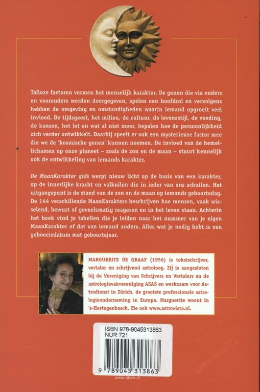 De maankarakter gids achterkant