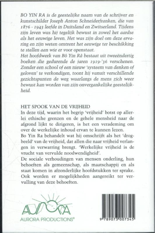 Het spook van de vrijheid achterkant