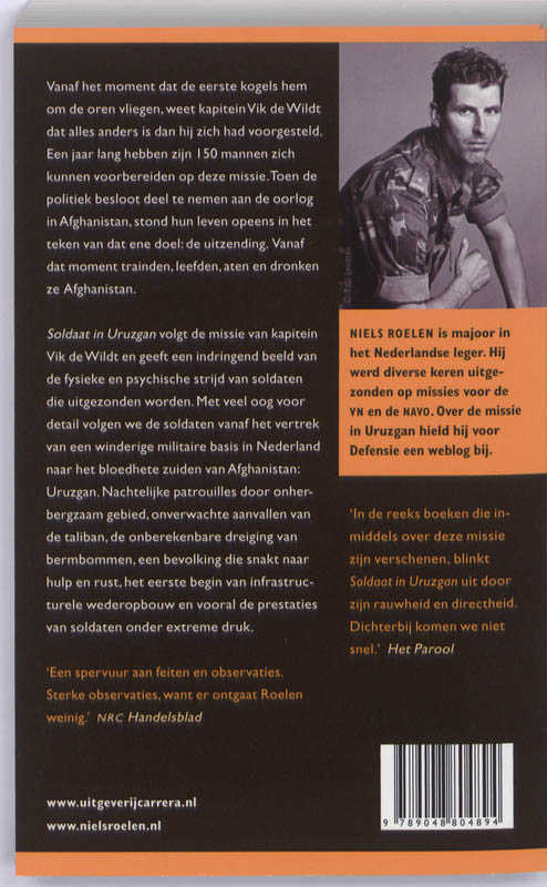 Soldaat in Uruzgan achterkant