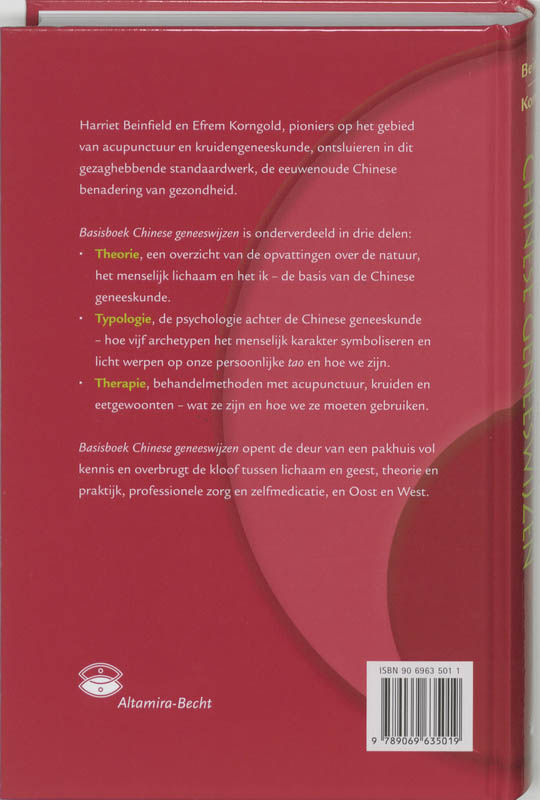 Basisboek Chinese geneeswijzen achterkant