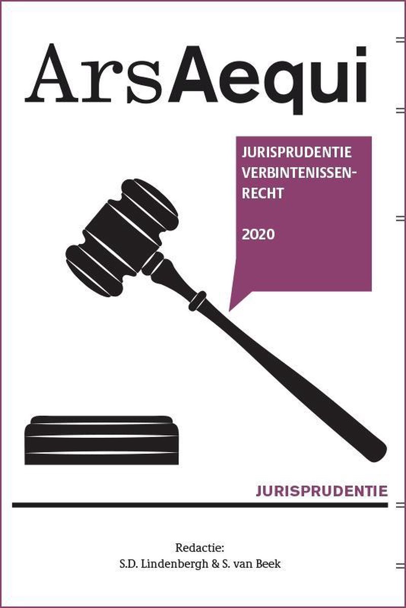 Jurisprudentie Verbintenissenrecht / 2020 / Ars Aequi Jurisprudentie