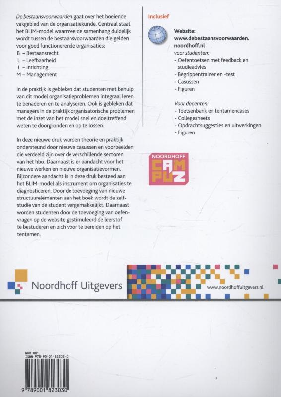 De bestaansvoorwaarden achterkant