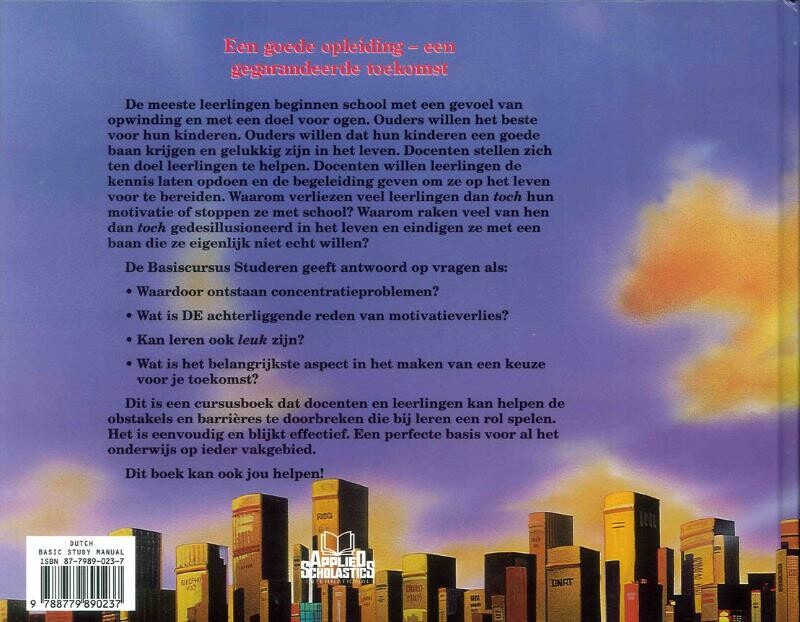 Basiscursus Studeren achterkant