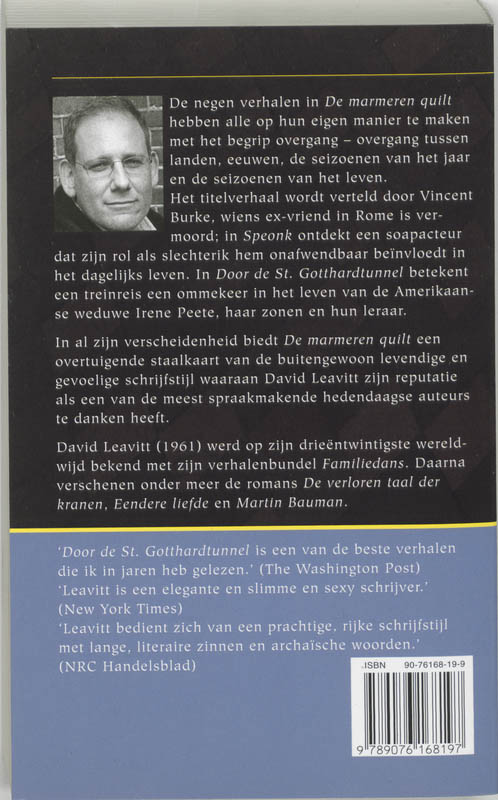 De marmeren quilt achterkant