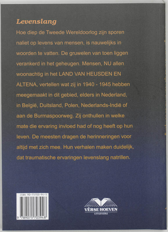 De oorlog leeft voort achterkant