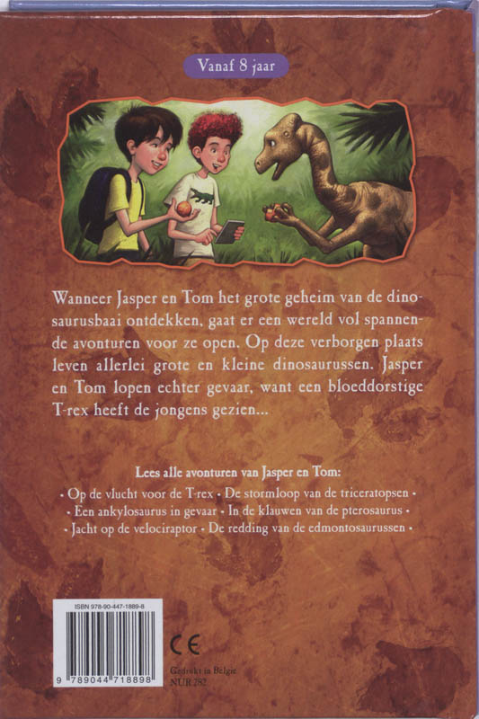 Op de vlucht voor de T-rex / De Dinobaai achterkant