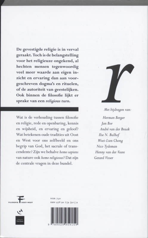 Het Religieuze Na De Religie achterkant