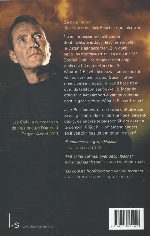 Ga nooit terug / Jack Reacher / 18 achterkant