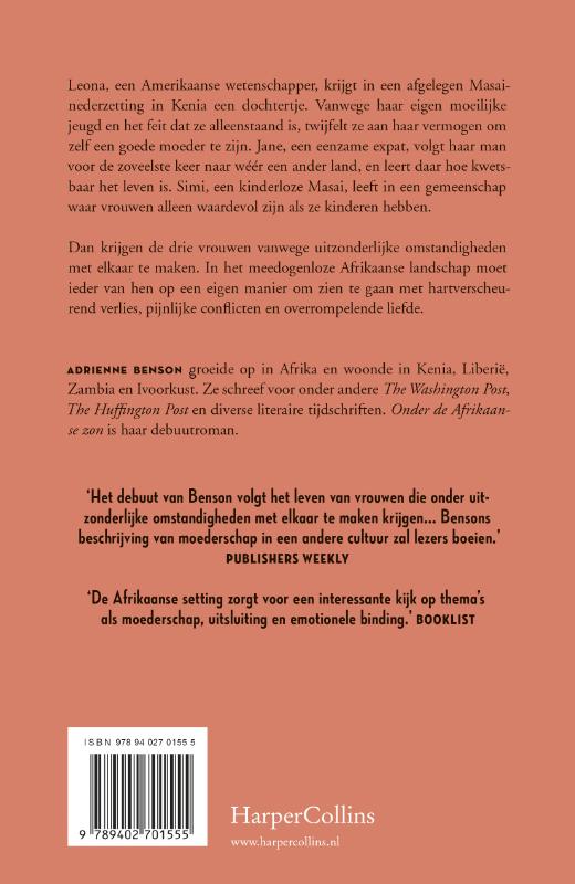 Onder de Afrikaanse zon achterkant