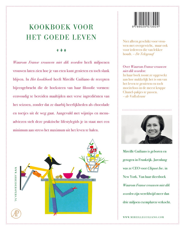 Waarom Franse vrouwen niet dik worden. Het kookboek achterkant