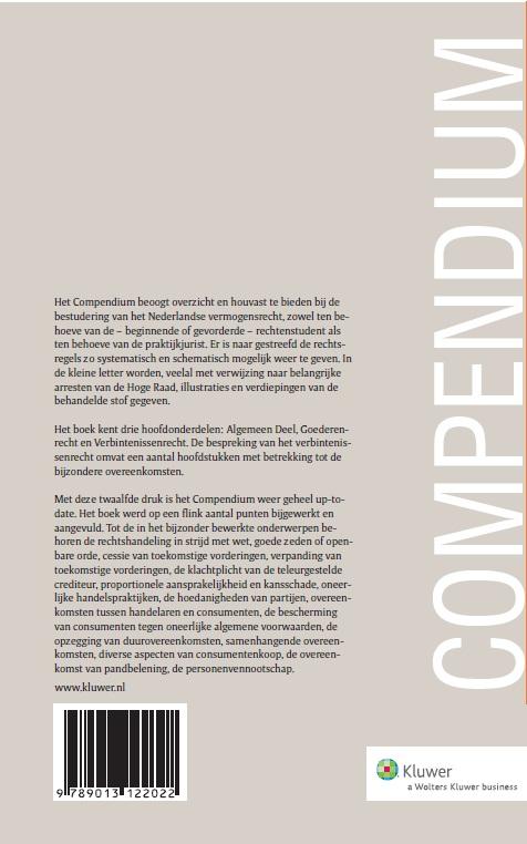 Compendium van het Nederlands vermogensrecht achterkant