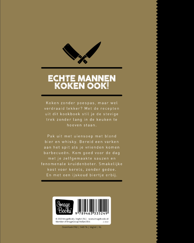 Echte Mannen koken ook! achterkant