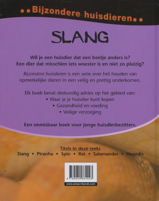 Bijzondere huisdieren  -   Slang achterkant