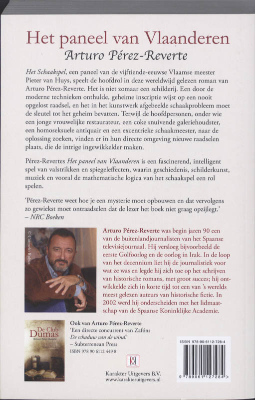 Het paneel van Vlaanderen achterkant