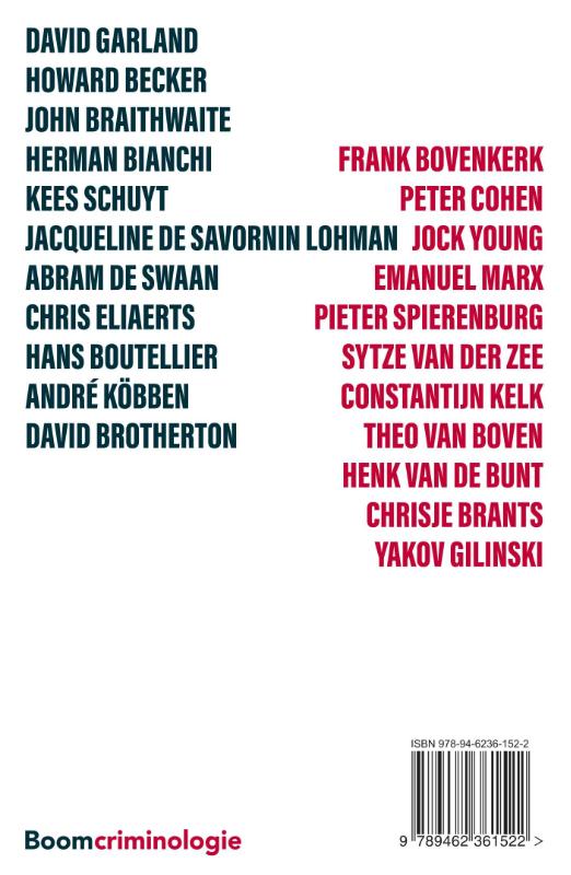 Significant others in de culturele criminologie achterkant