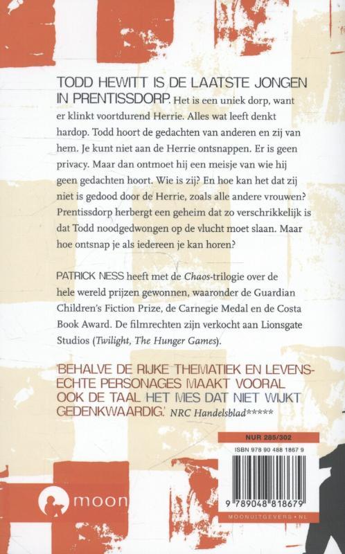 Het mes dat niet wijkt / De Chaos-trilogie / 1 achterkant