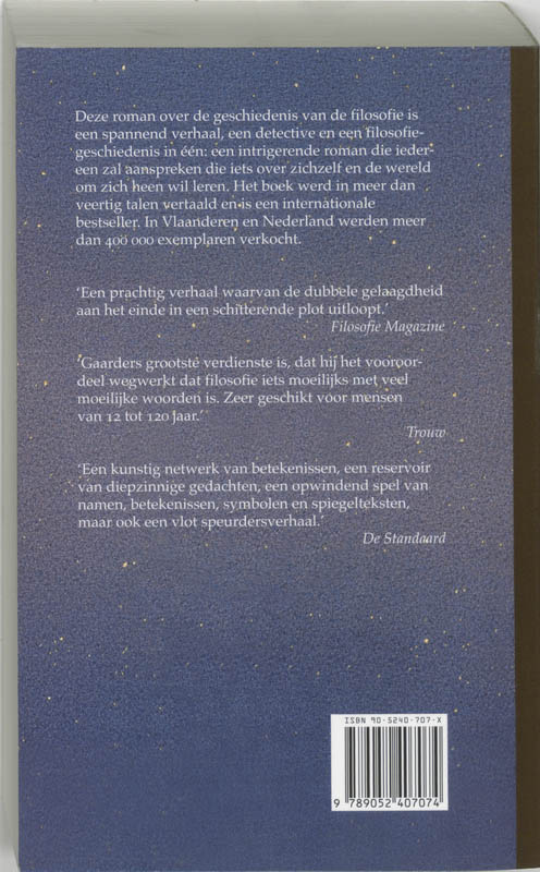 De Wereld Van Sofie achterkant