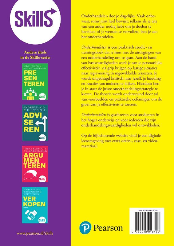 Skills / Onderhandelen / Skills achterkant