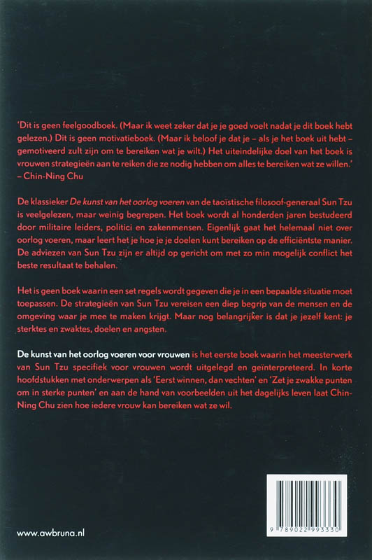 De Kunst Van Het Oorlogvoeren Voor Vrouwen achterkant