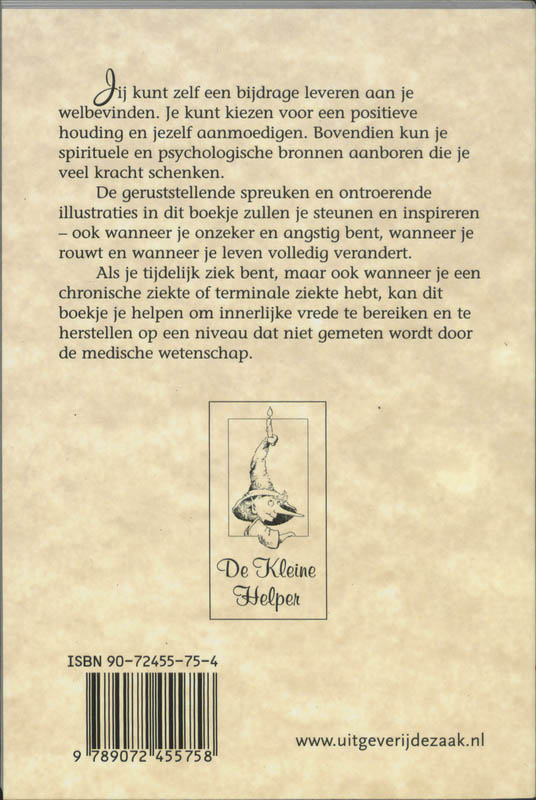 Troost bij ziekte / De kleine helper cadeauboekjes achterkant