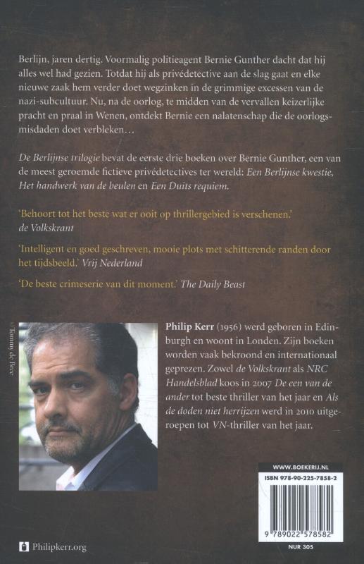 Berlijnse trilogie / Bernie Gunther achterkant