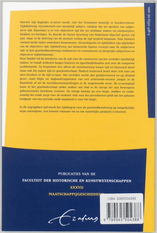 De ongrijpbare tijd achterkant