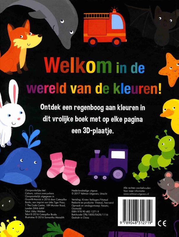 Alle kleuren van de regenboog achterkant