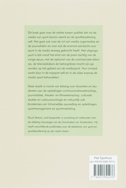 Sport, publiek en de media achterkant