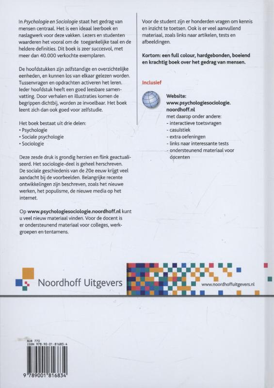 Psychologie en sociologie achterkant