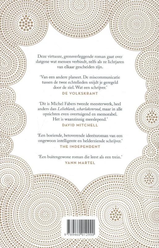 Het boek van wonderlijke nieuwe dingen achterkant