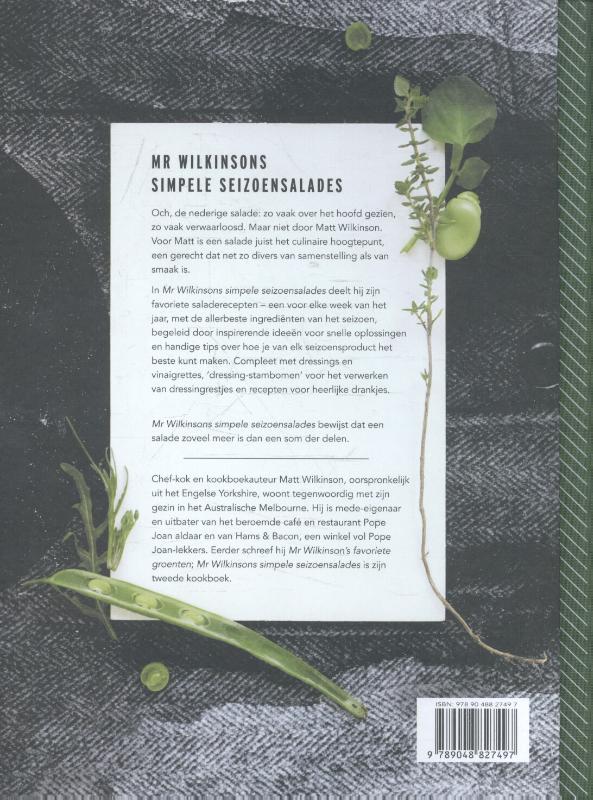Mr Wilkinsons simpele seizoensalades achterkant