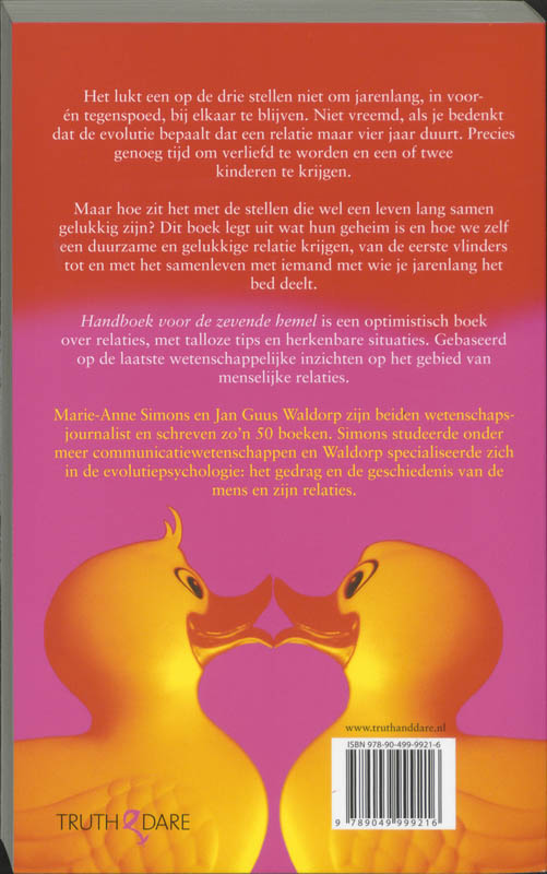 Handboek Voor De Zevende Hemel achterkant