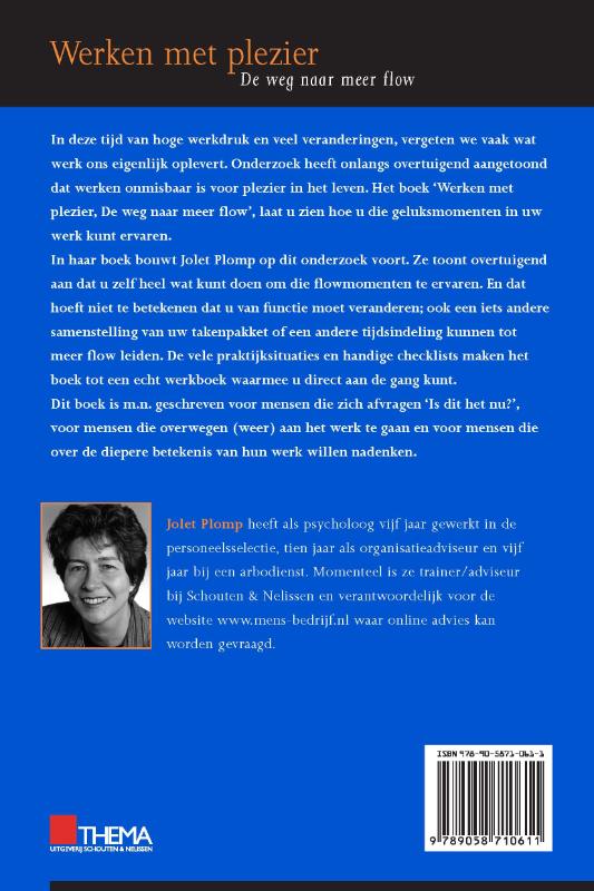 Werken met plezier / Mens en bedrijf achterkant