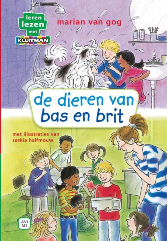 Boek AVI M3 Leren Lezen met Kluitman de Dieren Van Bas en Brit