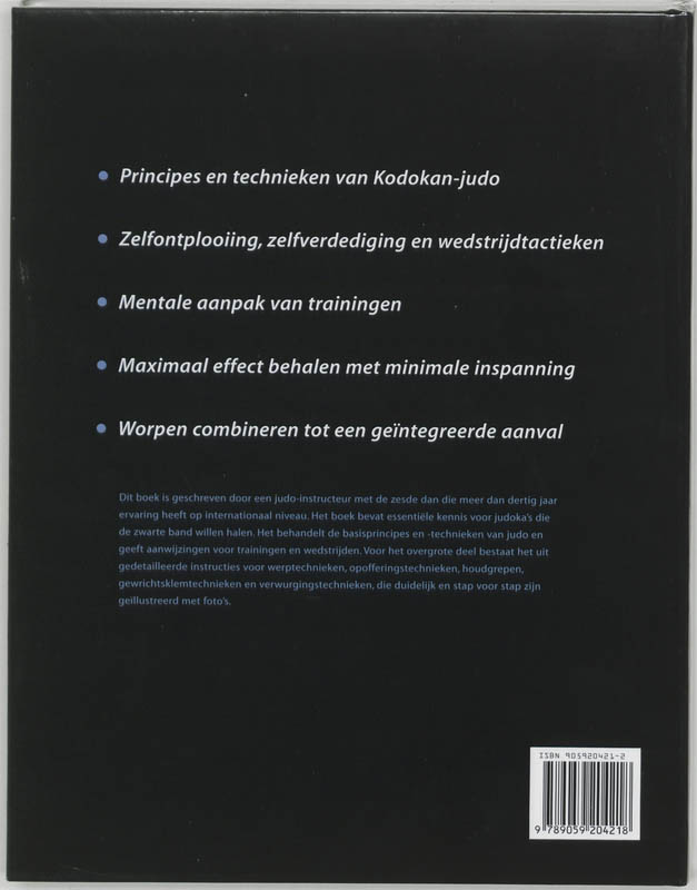 Handboek Judo achterkant