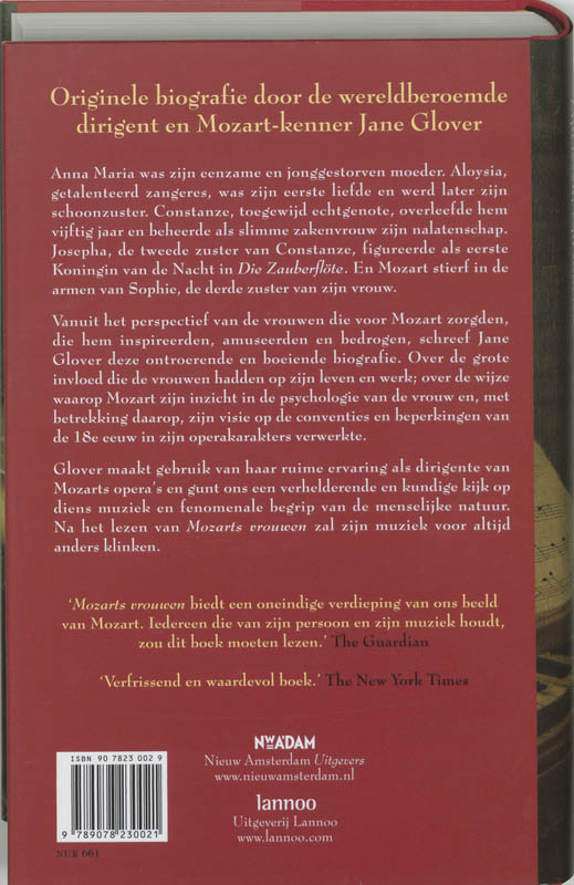 Mozarts Vrouwen achterkant
