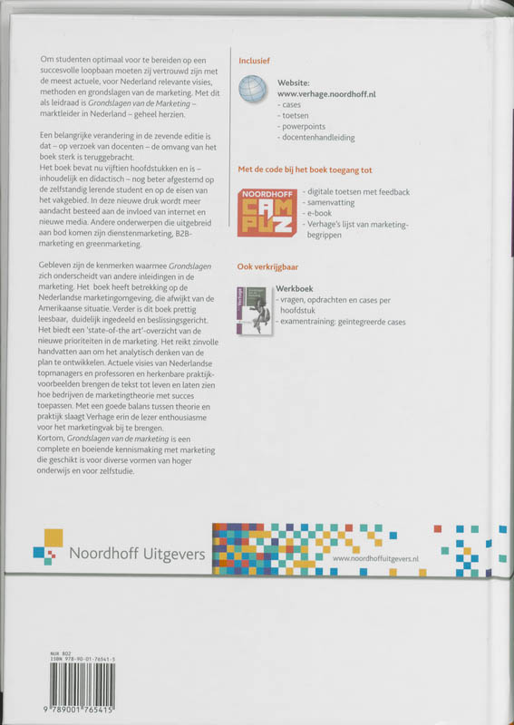 Grondslagen van de marketing achterkant