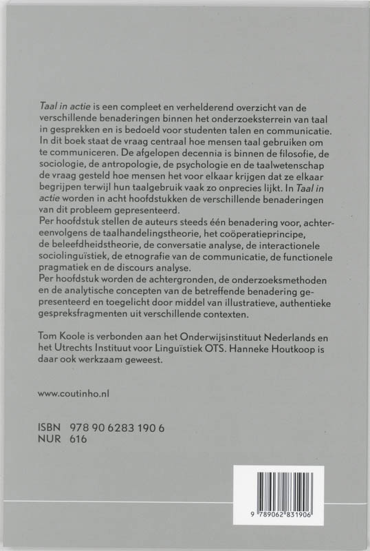 Taal in actie achterkant