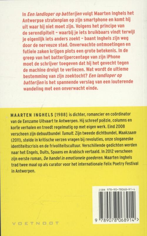 Een landloper op batterijen achterkant