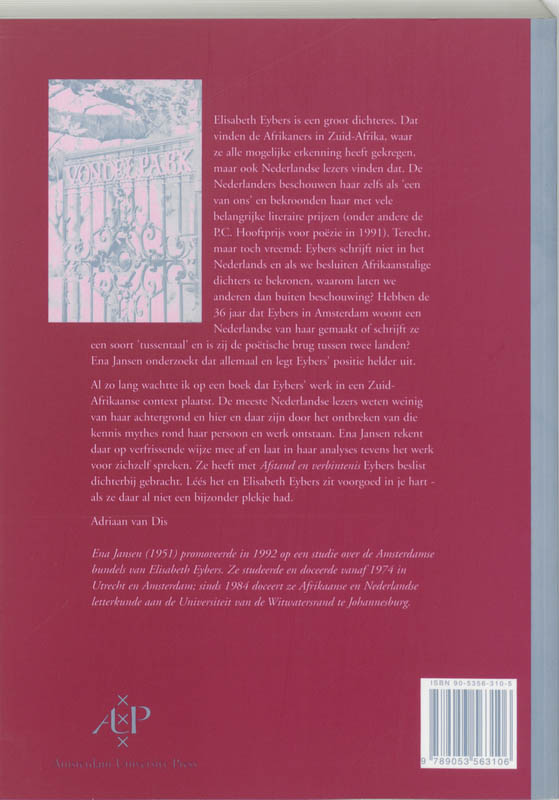 Afstand & verbintenis achterkant