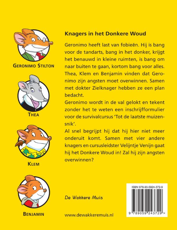Knagers in het Donkere Woud / Geronimo Stilton / 12 achterkant